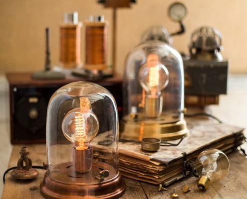 Industrialna lampa stołowa Edison Watt&Veke