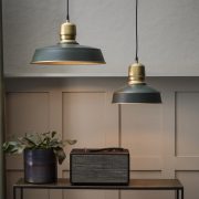 Lampa wiszaca Paddington matowa zielen vintage