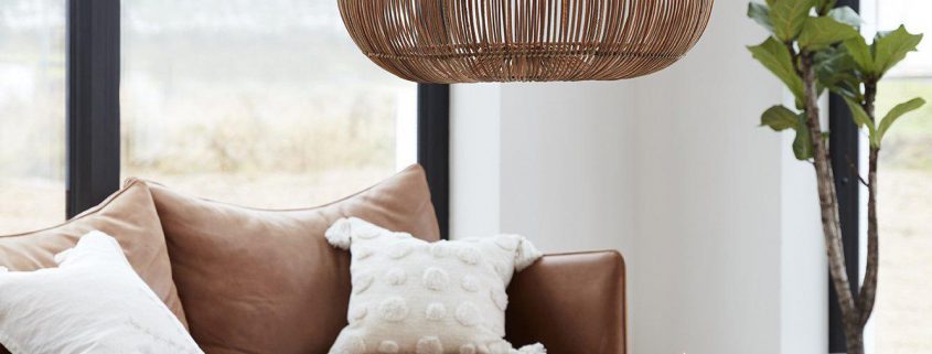 Rattanowa lampa wiszaca Zuri PR Home