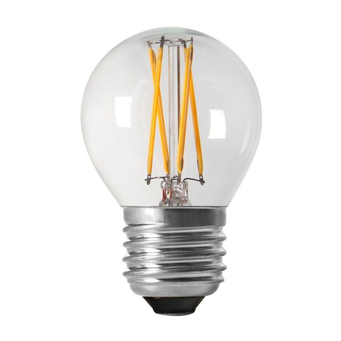 Mała żarówka LED Shine Filament E27, 4W, 45mm