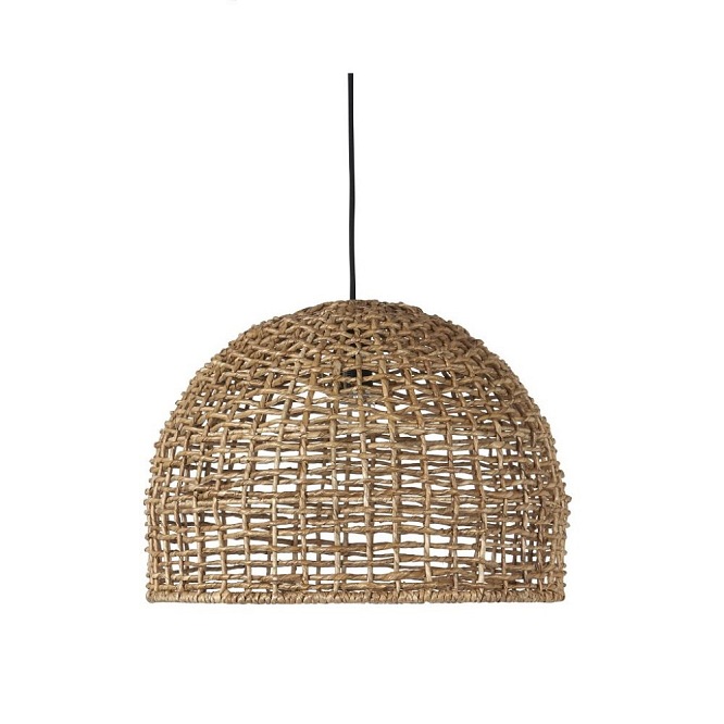 Ażurowa wiklinowa lampa wisząca Cebu 57cm