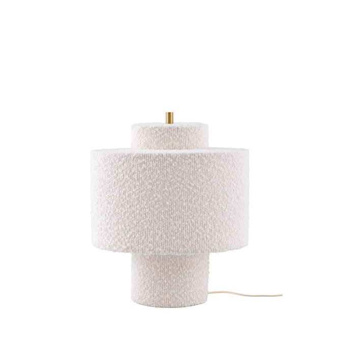 Lampa stołowa boucle japandi kremowa Noah 25cm Globen Lighting