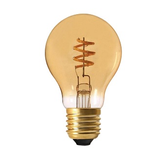 Żarówka dekoracyjna Edison Spiral LED E27 4W złota