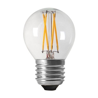 Mała żarówka LED Shine Filament E27, 4W, 45mm