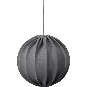Lampa wisząca abażurowa kula Ball grafitowa