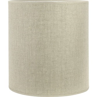 Cylindryczny lniany abażur Celine naturalny 50cm