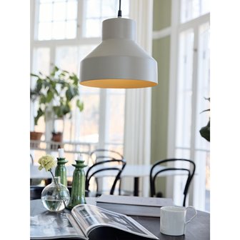 Metalowa lampa wisząca Solo beżowa