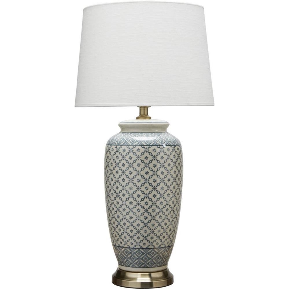 Ceramiczna Lampa Stołowa Lee 68cm Błękitna