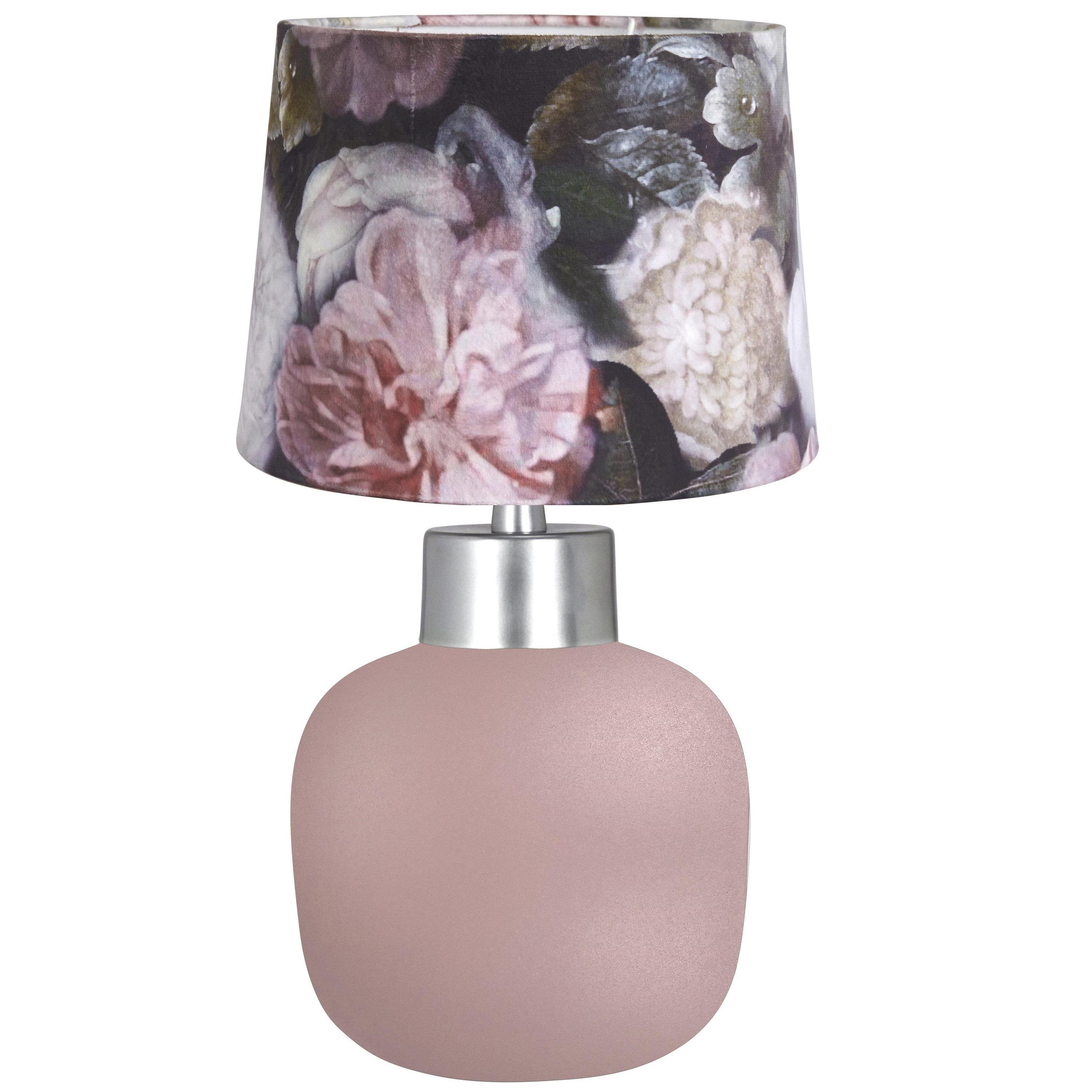 Verhogen bellen Catastrofaal Metalowa lampa stołowa Rita pudrowy róż z abażurem | EK CONCEPT