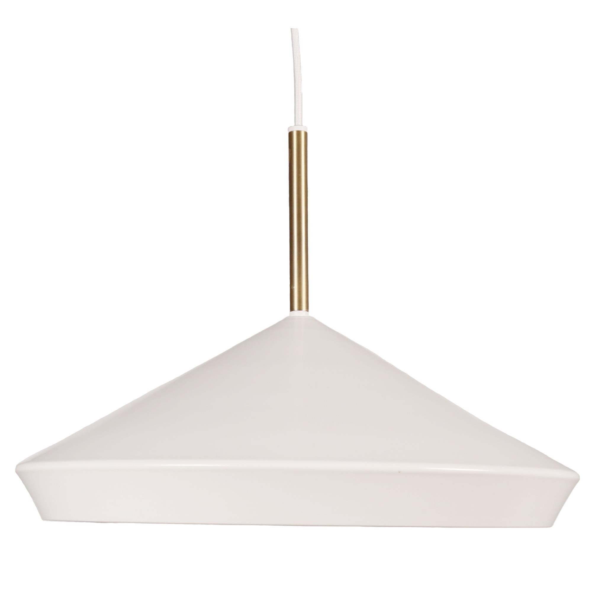 Nowoczesna Lampa Wisząca Geometri Biała 45cm